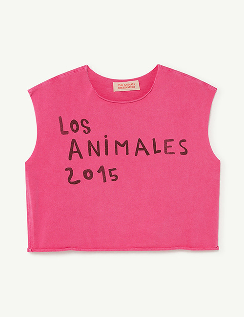 [T.A.O]  PRAWN KIDS T-SHIRT _ Pink Los Animales