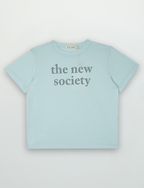 [THE NEW SOCIETY]  Logo Print Tee _ Nebbia [4Y,6Y,8Y,10Y,14Y]