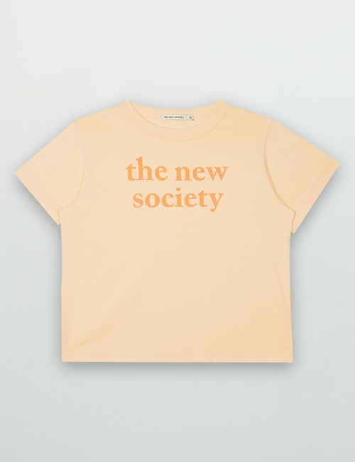 [THE NEW SOCIETY]  Logo Print Tee _ Bellini [6Y,12Y,14Y]