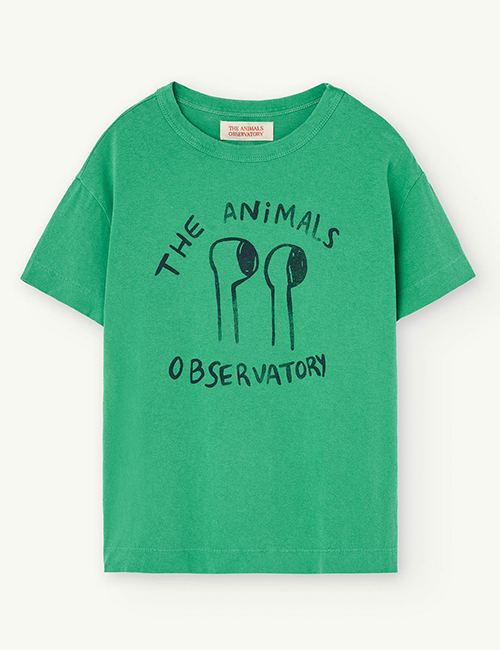 [The Animals Observatory]  ROOSTER KIDS T-SHIRT _ Green [3Y, 4Y, 6Y, 8Y, 10Y, 14Y]