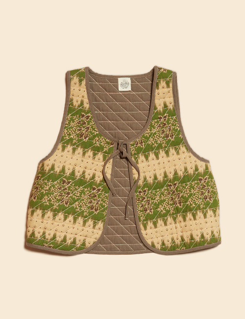 [APOLINA KIDS] NELL GILET _ NOTEBOOK FLORAL [7-9Y]